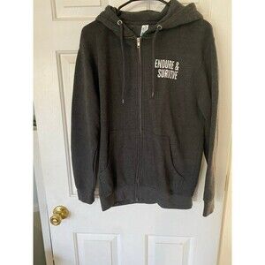 Endure and survive full zip hoodie Mens M
